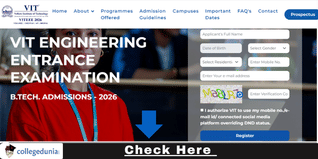 VITEEE 2026 Registration Begins @viteee.vit.ac.in for B.Tech Admission, Exam in April; Check Direct Link to Apply Here